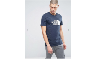 The North Face Easy T-Shirt Large Logo in Navy