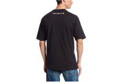 Carhartt Men's Signature Logo Short-Sleeve Midweight Jersey T-Shirt K195 - Black