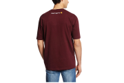 Carhartt Men's Signature Logo Short-Sleeve Midweight Jersey T-Shirt K195 - Port