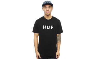 Huf Original Logo T-Shirt - Black/White