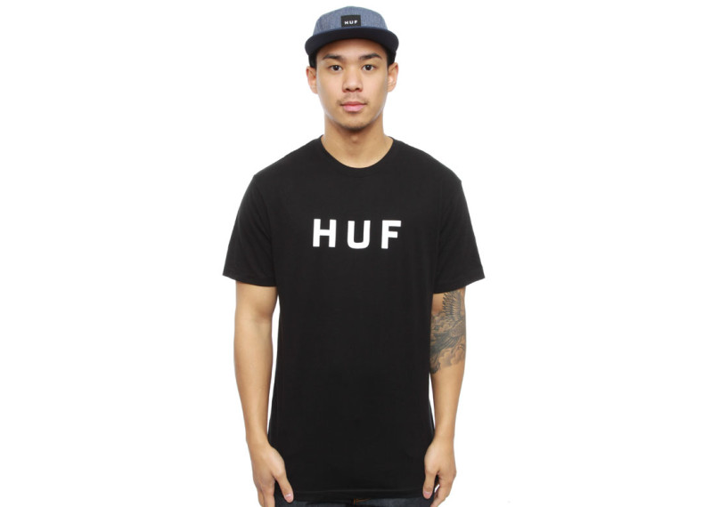 Huf Original Logo T-Shirt - Black/White