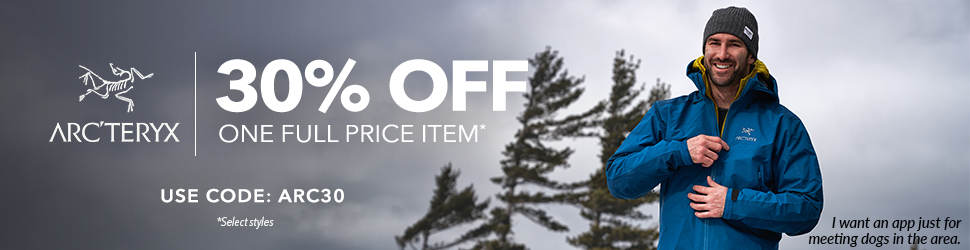 MOOSEJAW FALL SALE - Get 30% Off One Full-Price Arc'teryx Item